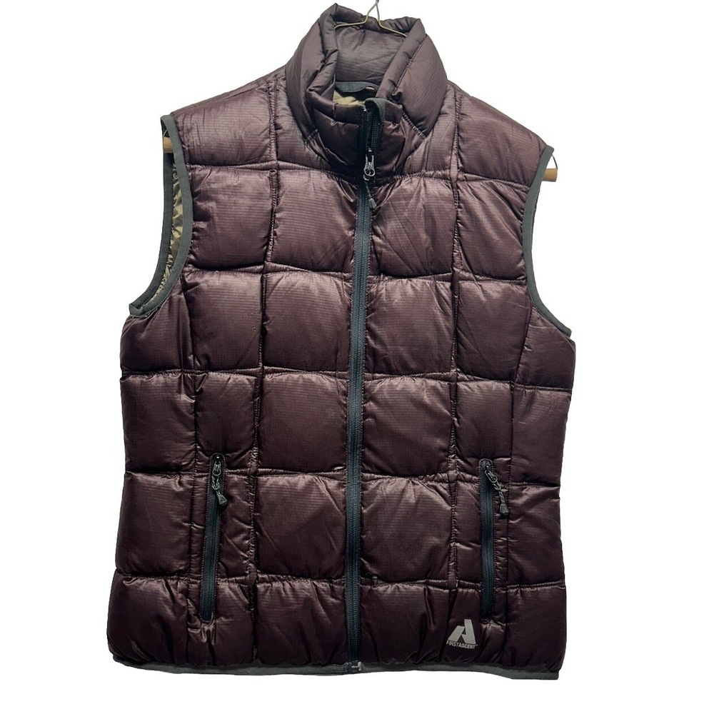 Eddie Bauer Womens Size M? Red First Ascent Whittaker Full Zip Down Vest